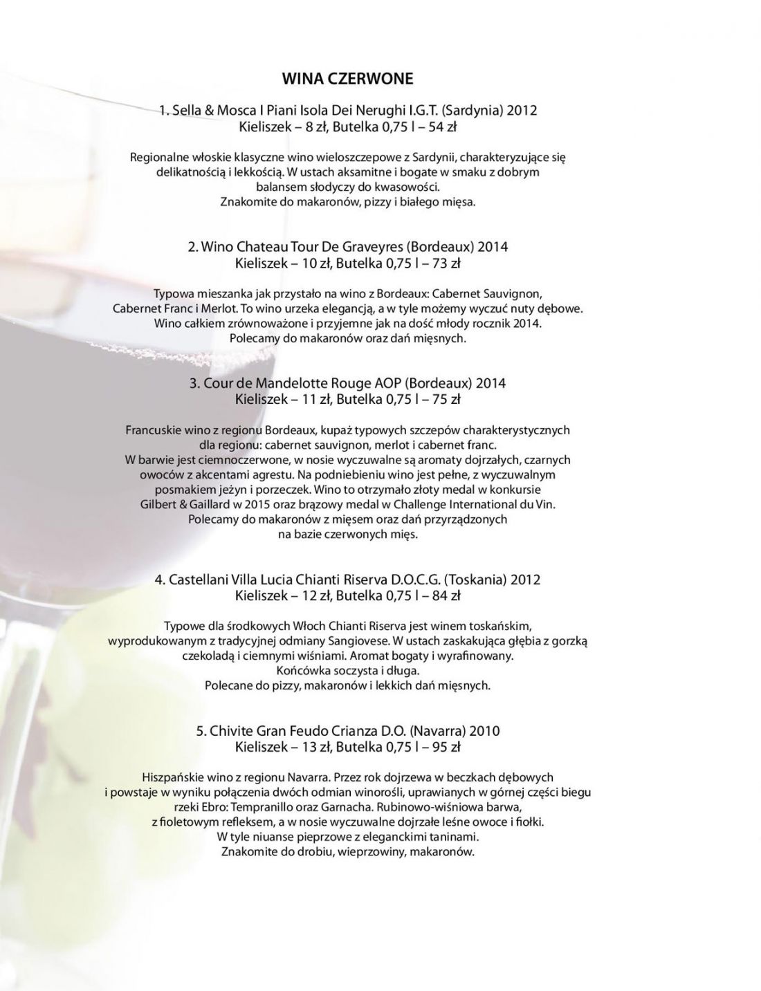 Menu Restauracja La Grande - strona 18