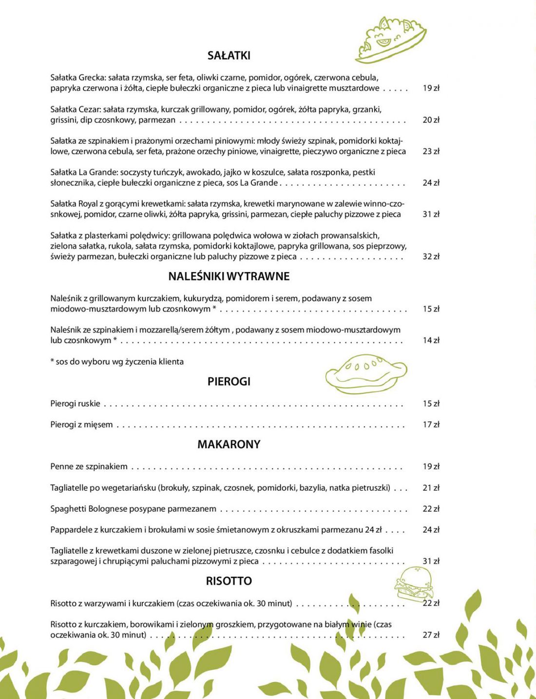 Menu Restauracja La Grande - strona 6