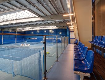 Śląskie Centrum Tenisa - kryte korty tenisowe - widownia